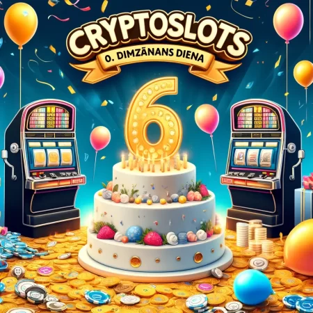 CryptoSlots svin 6. dzimšanas dienu ar VIP bonusiem