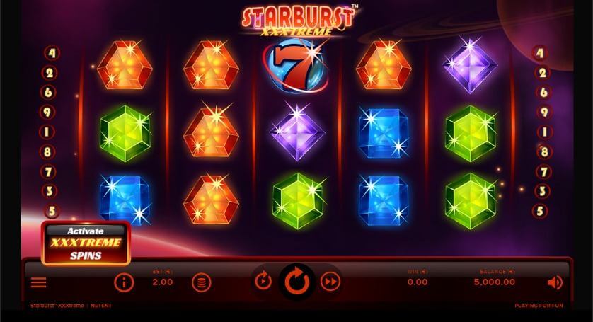 Starburst XXXtreme spēļu automāts